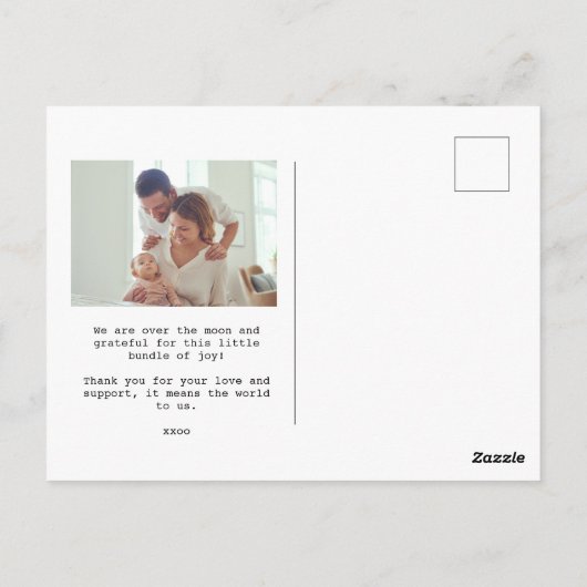 待つ価値がある、新聞発表 ポストカード (裏面)