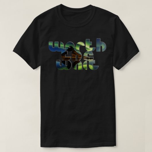 待つ価値がある Tシャツ (デザイン正面)