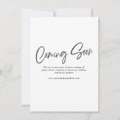 待つ価値のあるスクリプトの延期 保存日付のお知らせ セーブザデート (裏面)