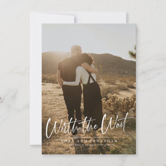 待つ価値のあるスクリプトの延期 保存日付 セーブザデート (正面)