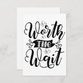 待つ価値のあるボディスーツ、待つ価値がある サンキューカード (正面/裏面)