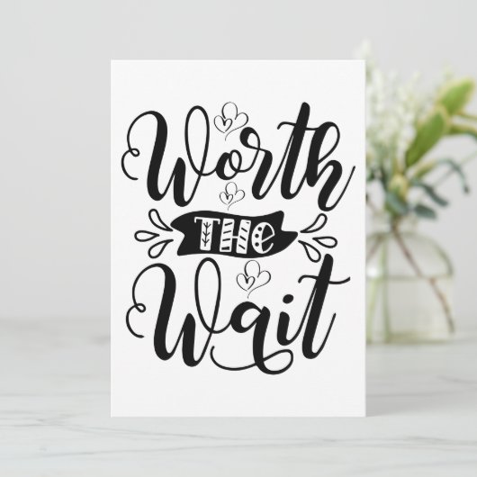 待つ価値のあるボディスーツ、待つ価値がある 案内状 (スタンド正面)