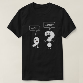 待つ句読点英語先生ギフト Tシャツ
