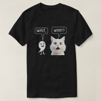 待つ句読点English先生Gift Cat Tシャツ