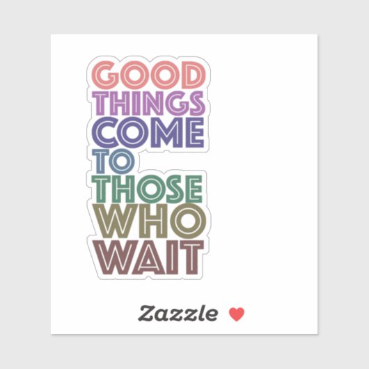 待つ来人に良いこと シール (シート)