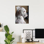 待つ:白ボクサー ポスター (ホームオフィス)