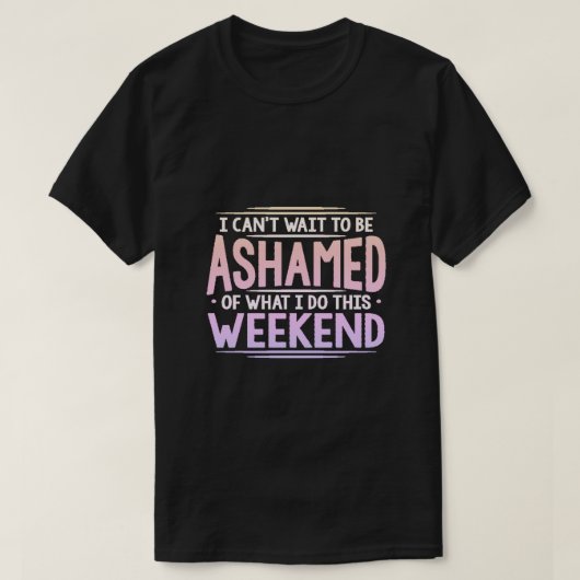 待てない… Tシャツ (デザイン正面)