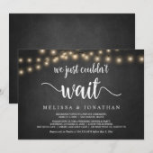 待てなかったので、ウェディングエロープメントの招待状 招待状 (正面/裏面)