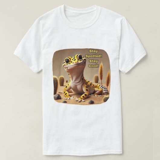 待てよクール!ヒョウ・ゲコ Tシャツ (デザイン正面)