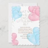 待てよ | ベアテーマ性別表示 招待状 (裏面)