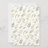 待てよ！黄色いテディベアベビーシャワー  招待状 (裏面)