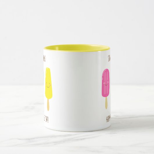 待てパパ!お父さんの日おめでとう! マグカップ (中央)