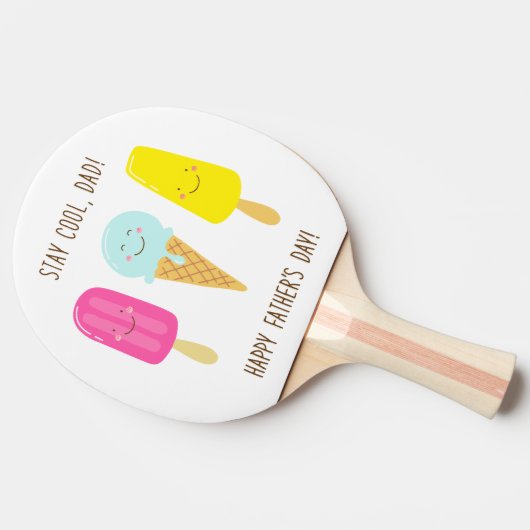 待てパパ!お父さんの日おめでとう! 卓球ラケット (横)