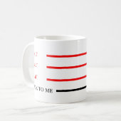 待て待て話せ コーヒーマグカップ (正面左)