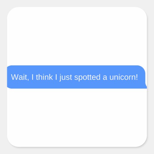 待て考えよ一角獣を見つけたぞ! スクエアシール (正面)