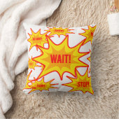 「待て!ストップ!行遠くにけ!」 おもしろいとクッ予測できなション クッション (ブランケット)