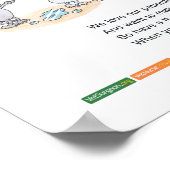 待合室のエチケット – A2 ポスター (角)