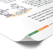 待合室のエチケット – A3 ポスター (角)