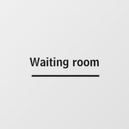 待合室の接着剤がオフィスの窓を閉める ウィンドウサイン