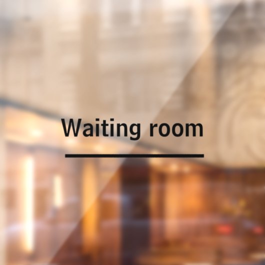 待合室の接着剤がオフィスの窓を閉める ウィンドウサイン (シート2)