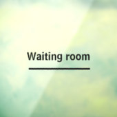 待合室の接着剤がオフィスの窓を閉める ウィンドウサイン (シート3)