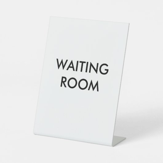 待合室 台座サイン (正面)