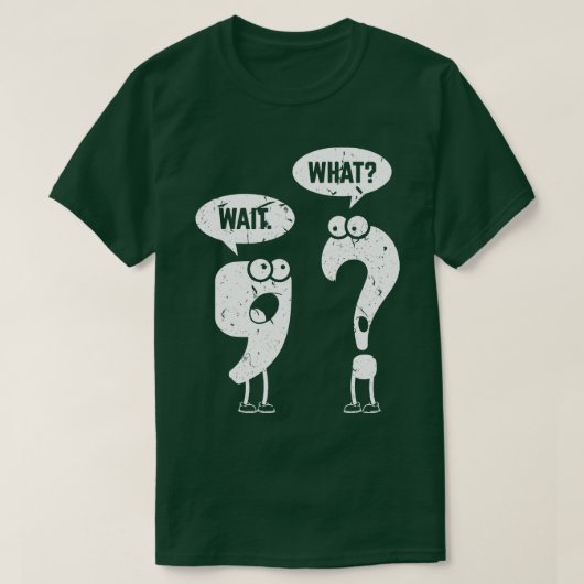 待機する英語先生文法Gagおもしろい Tシャツ (デザイン正面)