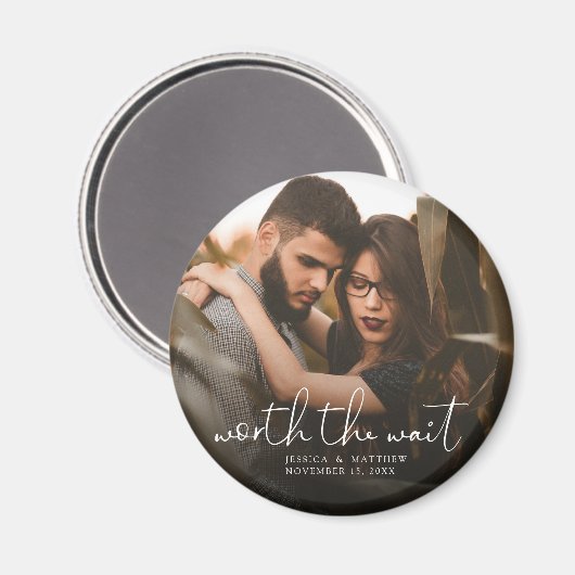 待機のフォトス結婚クリプトオーバーレイのモダン価値 マグネット (正面/裏面)