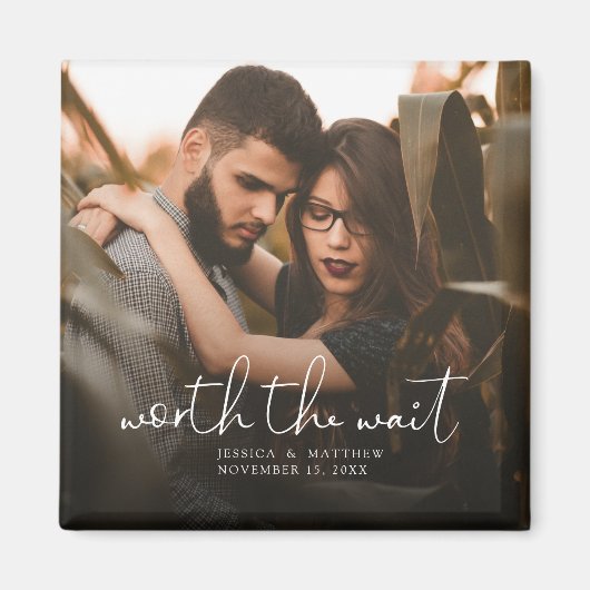 待機のフォトス結婚クリプトオーバーレイのモダン価値 マグネット (正面)