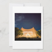 待機テンエレガントト結婚式招待状カード 招待状 (裏面)