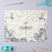 待機フローラ1800sスクリプトでのDamselfliesのフランスの実行 薄葉紙 (クラフト)