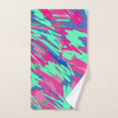 待機中の春抽象芸術プリント バスタオルセット (ハンドタオル)