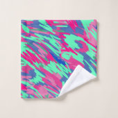 待機中の春抽象芸術プリント バスタオルセット (ウォッシュタオル)