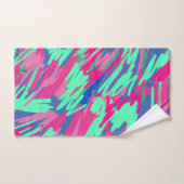 待機中の春抽象芸術プリント バスタオルセット (ハンドタオル)