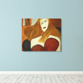 待機中 キャンバスプリント (インサイチュ (ウッドフロア))