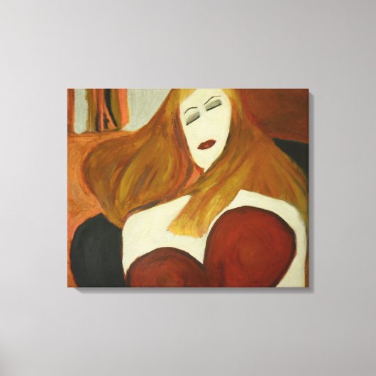 待機中 キャンバスプリント (正面)