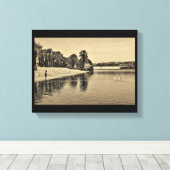 待機中 キャンバスプリント (インサイチュ (ウッドフロア))