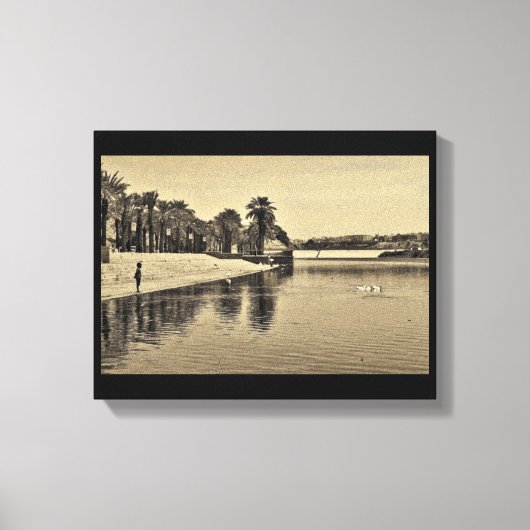 待機中 キャンバスプリント (正面)