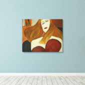 待機中 キャンバスプリント (インサイチュ (ウッドフロア))