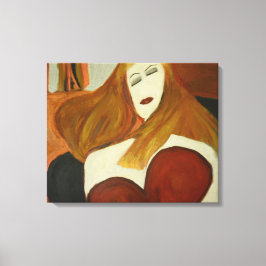 待機中 キャンバスプリント