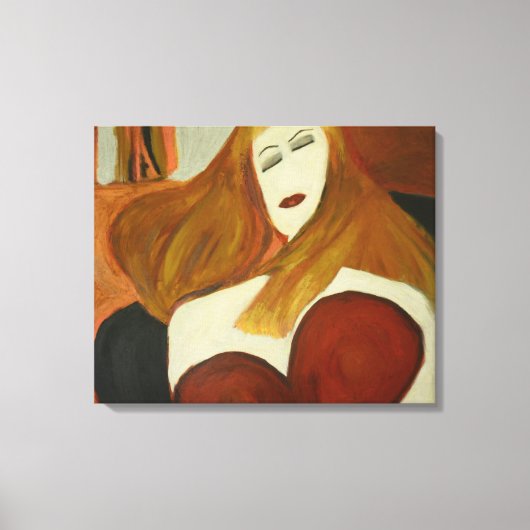 待機中 キャンバスプリント (正面)