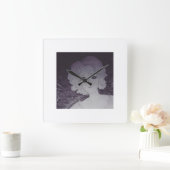 待機中 スクエア壁時計 (ホーム)