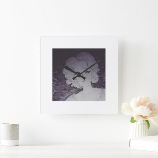 待機中 スクエア壁時計 (ホーム)