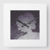 待機中 スクエア壁時計 (正面)