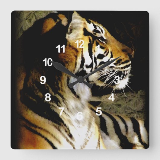 待機中_ スクエア壁時計 (正面)