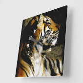 待機中_ スクエア壁時計 (傾斜)