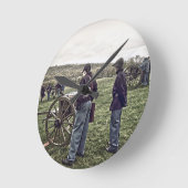 待機中 ラウンド壁時計 (傾斜)