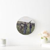 待機中 ラウンド壁時計 (ホーム)