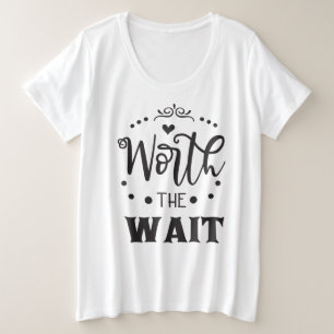 待機女子プラスサイズTシャツの価値がある プラスサイズTシャツ