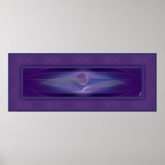 待機抽象芸術アート ポスター (正面)